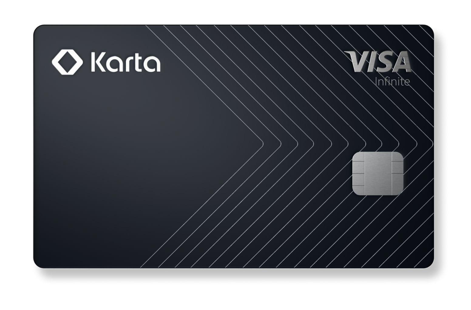 Karta Visa Infinite metallic credit card design